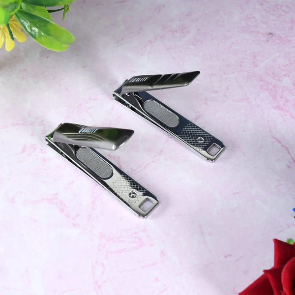 Stainless Steel Folding Portable Large Nail Clippers with Nail File (1 Pc) - justgrabit.in | Just Grab It