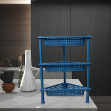 Triangle 3 - Tier Plastic Storage Rack for Kitchen, Bathroom & Office - justgrabit.in | Just Grab It