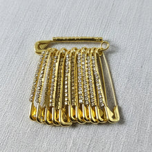 Decorative Golden Safety Pin Brooch Set (12 Pc Set) - justgrabit.in | Just Grab It