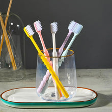 Plastic Toothbrush With Plastic Round Box (20 pcs Set) - justgrabit.in | Just Grab It