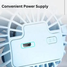 Portable Clip - on Fan, Battery Operated, With Light & Spray, Small Yet Powerful USB Table Fan, 3 - Speed Quiet Rechargeable Mini Desk Fan, 360° Rotation, Personal Cooling Fan for Home, Office, Camping - Justgrabit Inc.