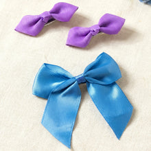 Elegant Satin Ribbon Bow Hair Clips Set (3 Pc) - justgrabit.in | Just Grab It