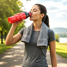 Plastic 1000 ML Approx Sports Water Bottle (1 Pc) - justgrabit.in | Just Grab It