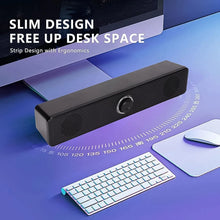 Desktop, Computer Speaker, Wired Plug and Play USB Powered Speaker (1 Pc) - justgrabit.in | Just Grab It