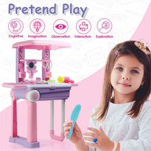 Big Beauty Set Suitcase On Wheel, The Ultimate Beauty Set On Wheels for Girls, Makeup Kit is Easy to Clean & Use, Portable Beauty Set with 25 Pieces for 3 Years BIS Approved. (Beauty Set Trolley) - Justgrabit Inc.