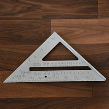 Double - Sided 45° Triangle Ruler – 7 - Inch Aluminum Alloy Rafter Square for Home & Industrial Use - Justgrabit Inc.
