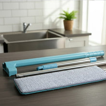 Flat Floor Cleaning Mop with Long Handle (1 Pc) - justgrabit.in | Just Grab It