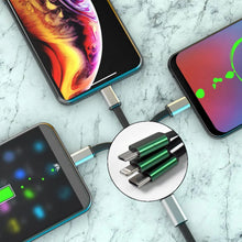 Charging Cable, 3 in 1 Extendable, Data transmit & Charging Cable (1 Pc) - justgrabit.in | Just Grab It