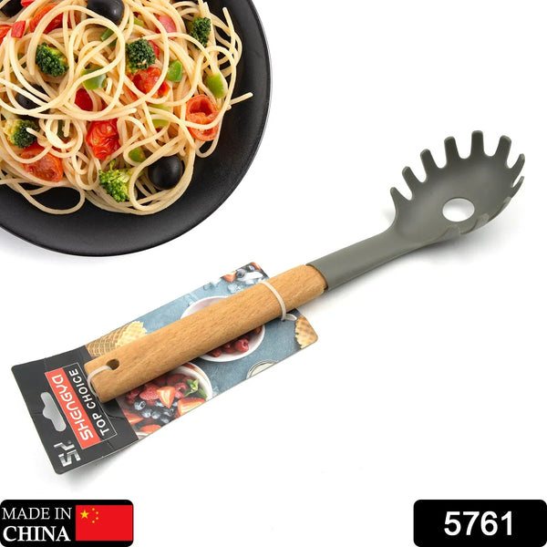 Plastic Kitchen Accessories Whisk , Pasta Spoon & Soup Spoon Heat Resistant Non Stick Spoons Kitchen Cookware Items (1 Pc ) - Justgrabit Inc.