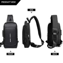 Trendy Anti - Theft Crossbody Sling Bag with USB Charging Port (1 Pc) - Justgrabit Inc.