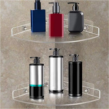 Bathroom Plastic Corner Shelf Rack Set for Wall Number of Shelves (3 Pcs Set) - justgrabit.in | Just Grab It