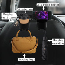 3 - in - 1 Car Headrest Backseat Organizer with Phone Holder & Hooks for Travel - justgrabit.in | Just Grab It
