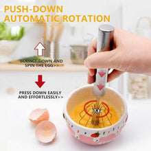 Big Stainless Steel Egg Whisk, Hand Push Rotary Whisk Blender (1 Pc / 35 Cm) - justgrabit.in | Just Grab It