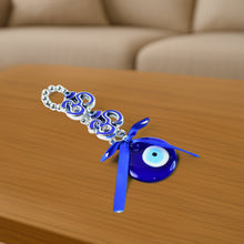Decorative Double OM Symbol Evil Eye Hanging (1 Pc) - justgrabit.in | Just Grab It