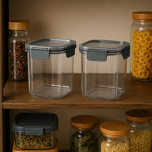 Apex Press N’ Lock Airtight Food Storage Container Set (2Pc/900ml) Approx - justgrabit.in | Just Grab It