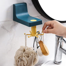360 Degree Rotating Self Adhesive Plastic Wall Hook Hanger; Multifunctional Hanger with 6 Heavy Duty Claw Hooks - justgrabit.in | Just Grab It