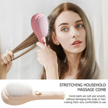 Self - Cleaning Anti - Static Massage Comb (1 Pc) - justgrabit.in | Just Grab It