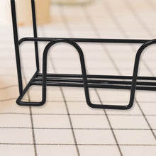 Metal Self Adhesive Multipurpose Kitchen Accessories Organizer Rack Wall (1 Pc) - justgrabit.in | Just Grab It