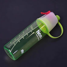 Plastic Sports Water Bottle – Dual Function with Built - In Mist Spray (600 ML) - justgrabit.in | Just Grab It