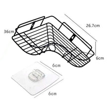 Self - Adhesive Kitchen - Bathroom Corner Shelf Organiser Storage Rack - Justgrabit Inc.