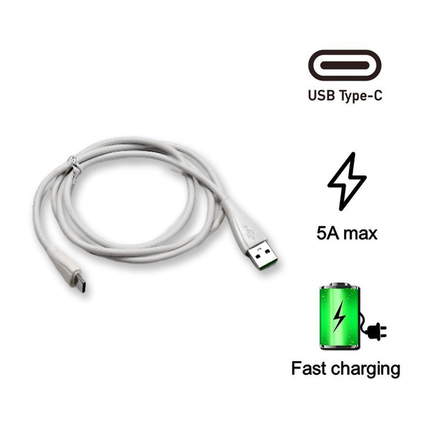 Type C data cable with 2.4Amp Rapid Charging (1000mm) - justgrabit.in | Just Grab It