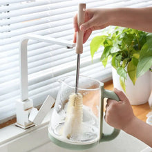 Bottle Brush with Curved Head Long Handle Washing Brush for Baby Bottles - justgrabit.in | Just Grab It