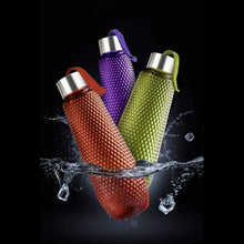 Plastic Fridge Water Bottle Set With Steel Finish Cap (3 Pieces 1 litre) - Justgrabit Inc.