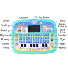 Learning Educational Computer Kids Piano Laptop with LED Screen & Music - Justgrabit Inc.