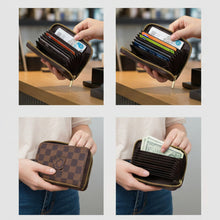 Zip Card Holder Wallet – Multi Card Organizer Case (1 Pc) - justgrabit.in | Just Grab It