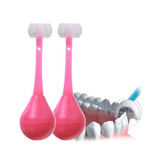 Soft Bristle 3 - Sided Training Toothbrush – Inverted Silicone Head for Kids (Ages 2 - 12, 1 Pc) - justgrabit.in | Just Grab It