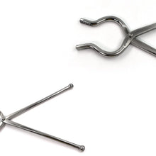 Ganesh Premium Quality Unbreakable Stainless Steel Goti Sandsi / Sansi / Pakkad / Pincer / Chimta / Tongs / Utensil Holder Smart Kitchen Tool - 8mm - Justgrabit Inc.
