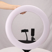18 Inch LED Ring Light with 3 Colour Modes & 3 Mobile Holders, Remote Control (1 Set) - justgrabit.in | Just Grab It