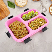Plastic 3 Compartment Insulated Lunch Box, Lunch Box (1 Pc) - justgrabit.in | Just Grab It
