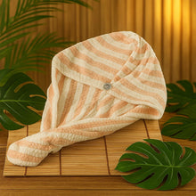 Soft Microfiber Hair Drying Towel Wrap with Cute Teddy Bear Button (1 Pc) - Justgrabit Inc.
