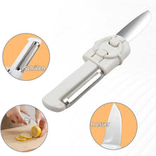Dual - Use Knife and Peeler, 2 - in - 1 Stainless Steel Blades Wiith case (1 Pc) - justgrabit.in | Just Grab It