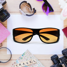 Protect Sunglasses | Clear Vision Glasses for Driving Car & Bike Riding Yellow/Black Glasses for Men and Women - justgrabit.in | Just Grab It
