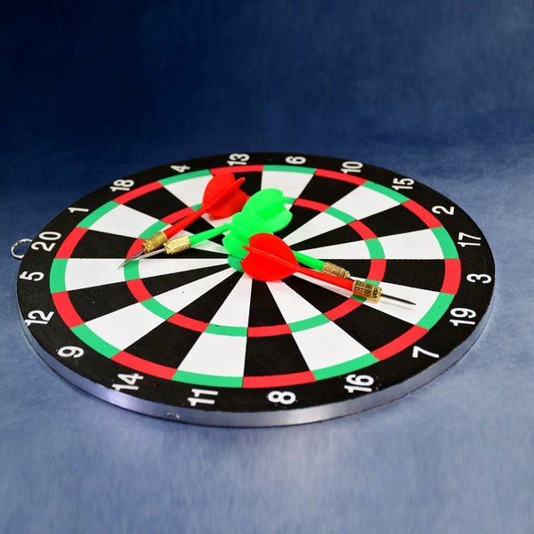 Big Size Foldable Dart Board with 4 Darts Indoor Sports Kids Game Board Set Portable - justgrabit.in | Just Grab It