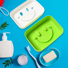 Portable Travel Soap Dish Box – Cute Cartoon Smile Face Draining Container - justgrabit.in | Just Grab It