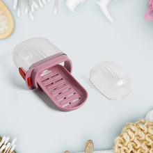 Multipurpose Plastic Soap Dish with Transparent Dust - Proof Lid, Sabudani (1 Pc) - Justgrabit Inc.