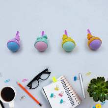Lolipop Eraser for Girls & Boys / Eraser for School B'Day Return Gift Party Doughnut Lollipop Ice Cream Theme Shape Erasers Set for Kids Educational Stationary kit, School Supplies (1 Set 4 Pc) - justgrabit.in | Just Grab It