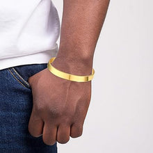 Elegant Gold Finish Open Cuff Bracelet Kada (1 Pc) - justgrabit.in | Just Grab It