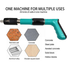 Manual Steel Nails Gun, Nail Wall Fastening Tool with 10 Nails (1 Set) - justgrabit.in | Just Grab It