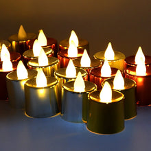 Electrical Candles Diya LED Tea Light, Plastic Candle Light Candle Candle, Diwali (24 Pc Set) - justgrabit.in | Just Grab It