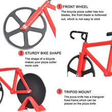 Bicycle Pizza Cutter (1 Pc): Stainless Steel, Unbreakable Handle - Justgrabit Inc.