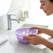 Multipurpose Folding Silicone Facial Ice Bath Bowl - justgrabit.in | Just Grab It
