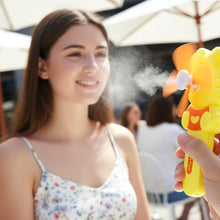 Hand Press Mini Portable Fan Toy (1 Pc, Mix Color & Design) - justgrabit.in | Just Grab It