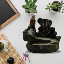 Smoke Fountain Ganesha Idol Decoration Items 8 Pc Backflow Incense Cones (1 pc) - justgrabit.in | Just Grab It