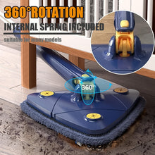 360° Rotatable Mop Triangle Mop with Long Handle (1 Pc / 113 Cm) - justgrabit.in | Just Grab It