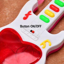 Battery Operated Musical Instruments Mini Guitar Toys and Light for 3+Years Old Kids - justgrabit.in | Just Grab It