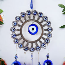 Decorative OM Evil Eye Wind Chime Wall Hanging (Mix Desin & 1 Pc) - justgrabit.in | Just Grab It